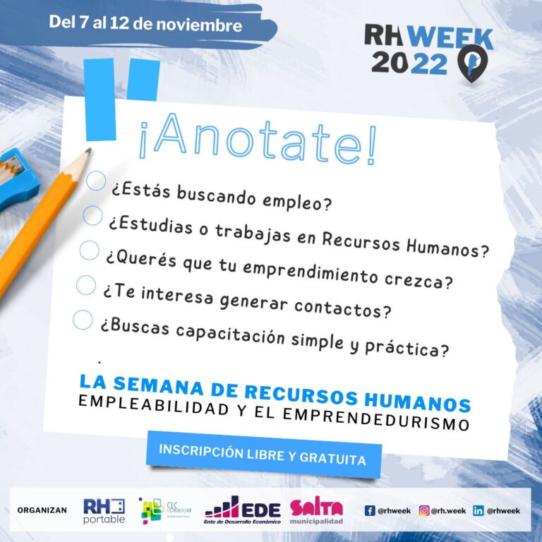 La Municipalidad invita a emprendedores al evento de Recursos Humanos y Empleabilidad