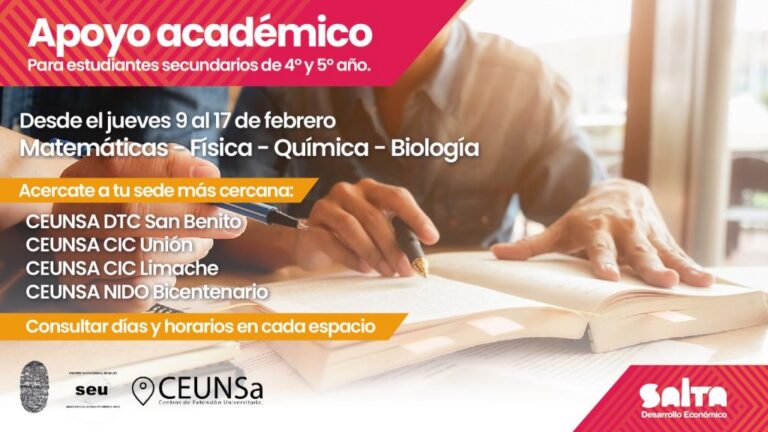 La Municipalidad ofrecerá apoyo escolar para estudiantes del nivel secundario que deben rendir sus exámenes
