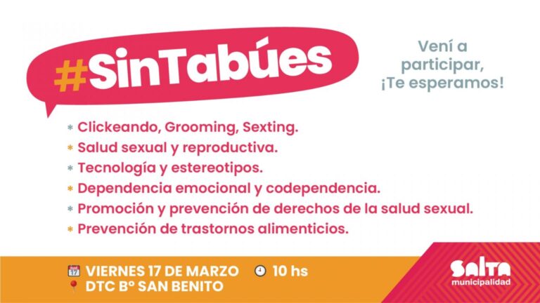 En el DTC de San Benito se desarrolla hoy un encuentro para jóvenes el encuentro “Sin Tabúes”