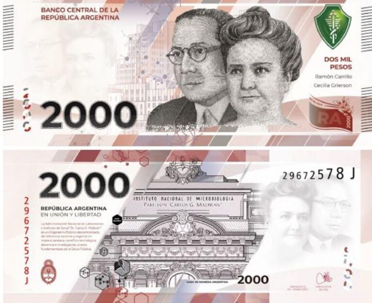 Comenzó a circular el nuevo billete de $2.000