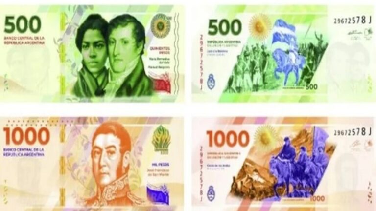 En medio de la peor depreciación de la moneda argentina lanzan nuevos billetes
