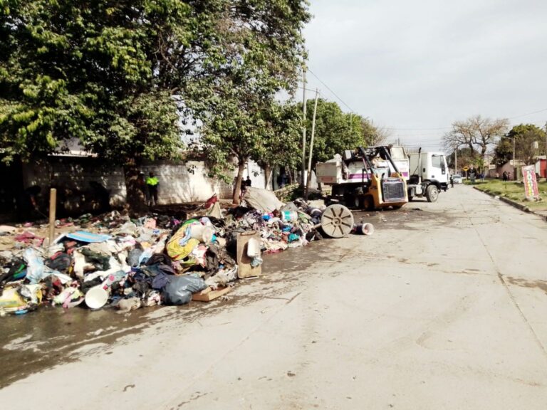 La Municipalidad realizó un megaoperativo de limpieza y orden en villa Mitre