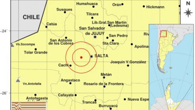 No se registraron heridos ni daños por el sismo de anoche en Salta