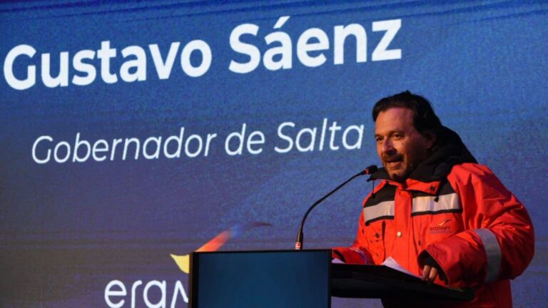 Centenario Ratones: Sáenz y autoridades de Eramine inauguraron la primera mina en producción de litio de Salta